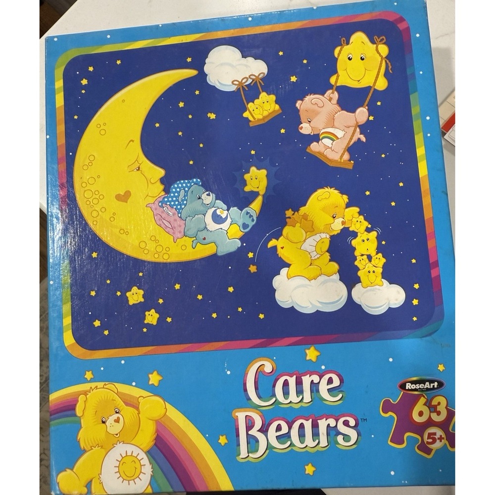 American Greetings RoseArt Care Bears Sweet Dreams 63 Piece Puzzle NIB 2005 USA